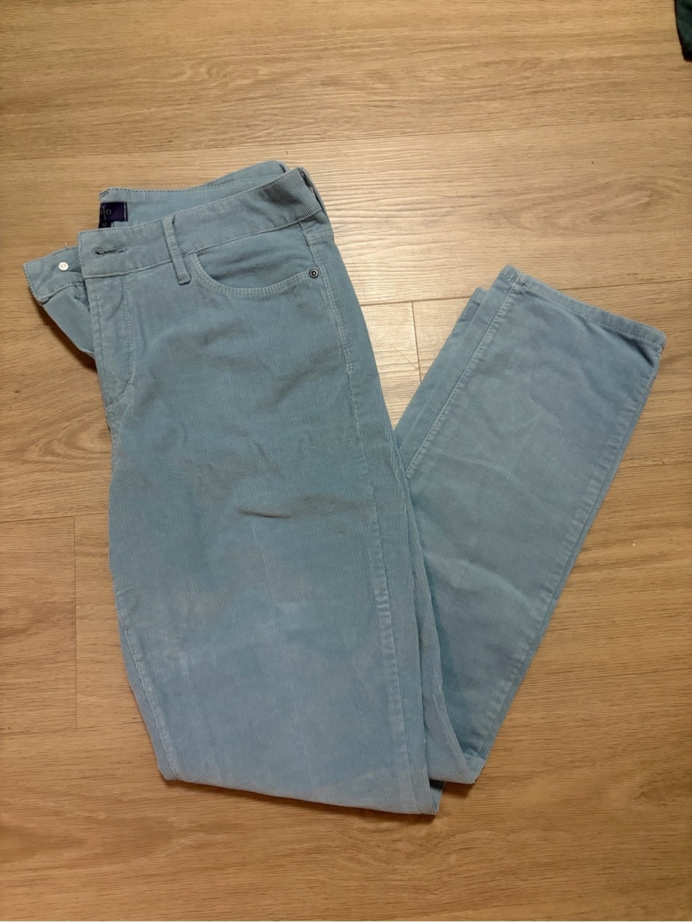 NYDJ Light Blue Corduroy Leggings with Lift Tuck Technology Women’s 12